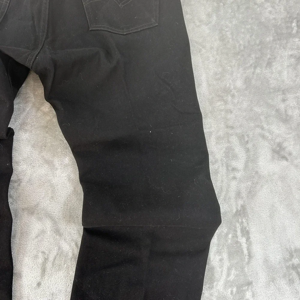 Levi's 505 Jeans Mens 38x30 Black Dark Wash Regular Straight Denim Pants